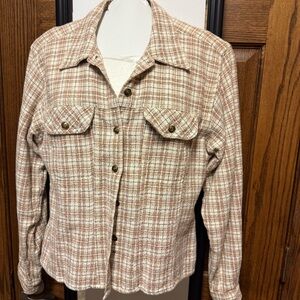 Angelique Plaid Crop Jacket Vintage Size L